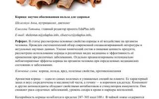 Применение корицы в кулинарии и медицине